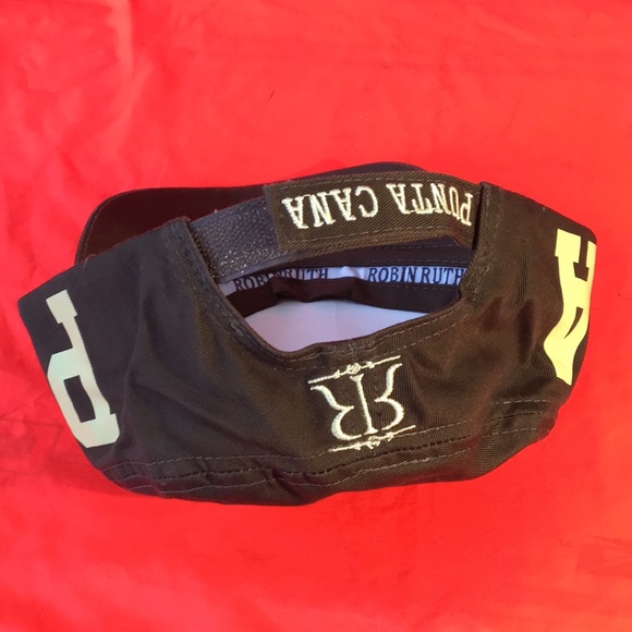 Original Robin Ruth Punta Cana hat 2 panel flat top camp cap brown gold - Picture 4 of 8